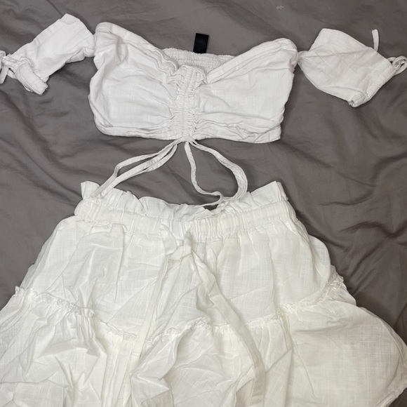 SHEIN OFF SHOULDER 2 PIECE SKIRT SET - Picture 2 of 2